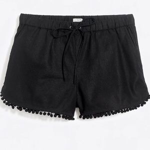 SOLD - J. Crew Linen Pom Pom Pull-on Shorts